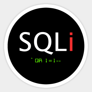 SQL Injection Sticker